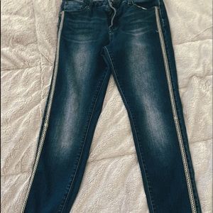 Blue jeans with side detail size 29